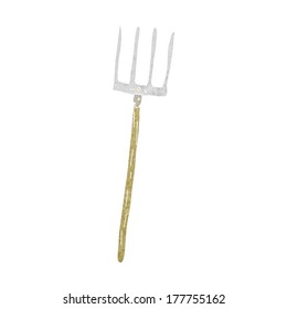 Cartoon Pitch Fork