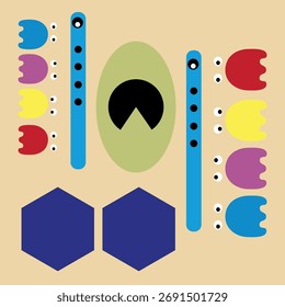 Juego de píxeles de dibujos animados sobre fondo blanco