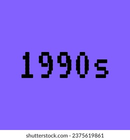 Dibujo Pixel Noventa Firma Tecnologías De Elementos UI Concepto Diseño Plano Estilo De Diseño Pc. Ilustración vectorial de la estética de moda