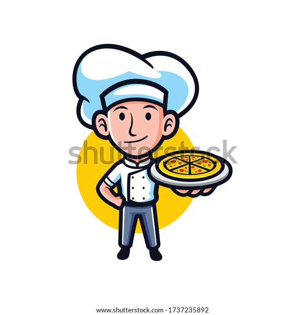 Cartoon Pizza Kid Mascot Logo Design Stock Vector Royalty Free 1737235892 Check out our pizza cartoon selection for the very best in unique or custom, handmade pieces from our digital shops. shutterstock