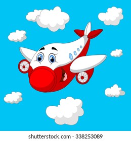 Cartoon Plane Character