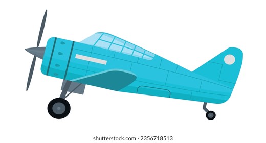 Cartoon plane. Vector illustration isolated on white background