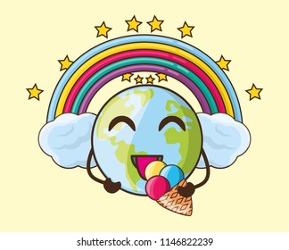 cartoon planet design