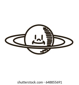 cartoon planet saturn space astronomy