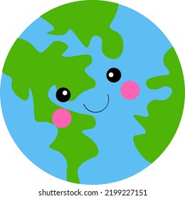 Cartoon planet vector. full color planet illustration
