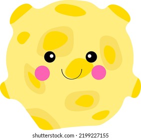 Cartoon planet vector. full color planet illustration