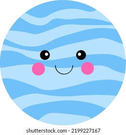 Cartoon planet vector. full color planet illustration
