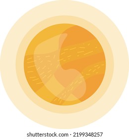 Cartoon planet vector. full color planet illustration