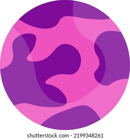 Cartoon planet vector. full color planet illustration