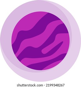 Cartoon planet vector. full color planet illustration