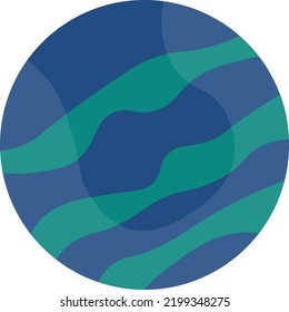 Cartoon planet vector. full color planet illustration