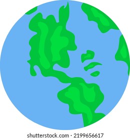 Cartoon planet vector. full color planet illustration