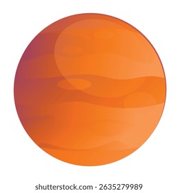Cartoon Planet Venus or Mars in Space