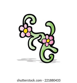 símbolo de la planta de dibujos animados;