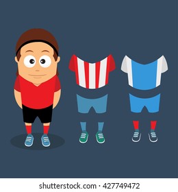Cartoon player for your design