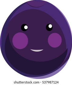 Cartoon plum