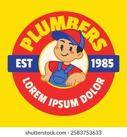 Cartoon Of Plumber Mascot Design