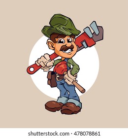 Cartoon plumber  master