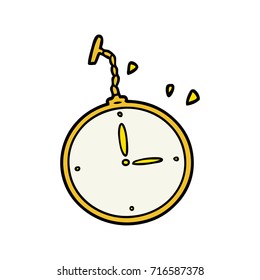 cartoon pocket watch