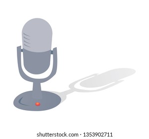 Cartoon Podcast Microphone