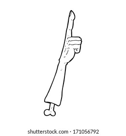 cartoon pointing arm