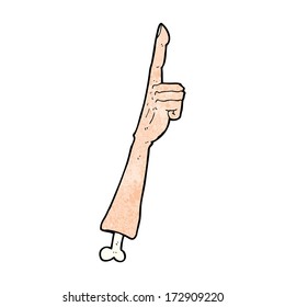 cartoon pointing arm