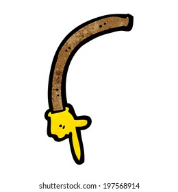 cartoon pointing arm