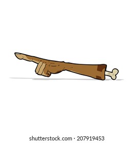 cartoon pointing arm