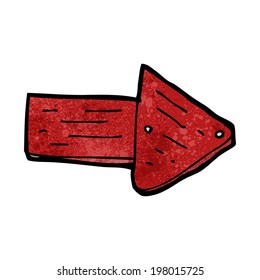 cartoon pointing arrow symbol