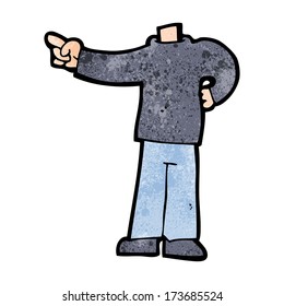 cartoon pointing body (mix and match cartoons or add own photos)