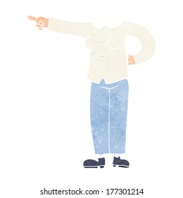 cartoon pointing body (mix and match cartoons or add own photo)