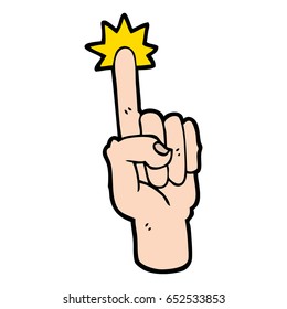 Cartoon-Zeigefinger
