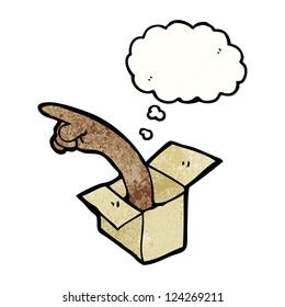 cartoon pointing hand