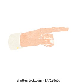 cartoon pointing hand