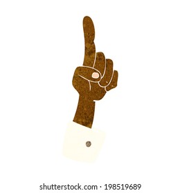 cartoon pointing hand
