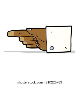 cartoon pointing hand