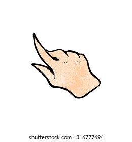 cartoon pointing hand