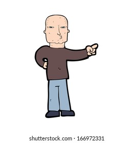 cartoon pointing man