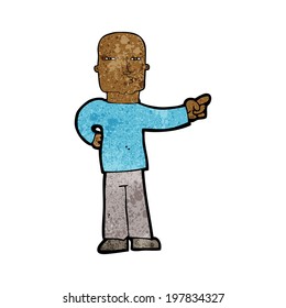 cartoon pointing man