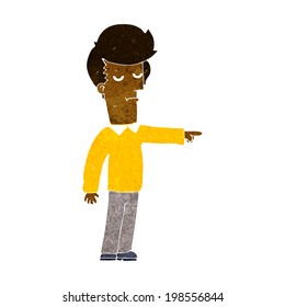 cartoon pointing man