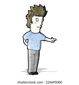 cartoon pointing man