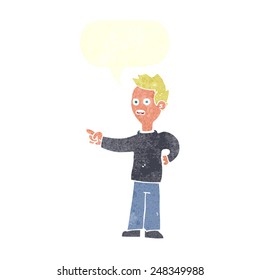 cartoon pointing man