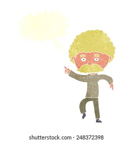 cartoon pointing man