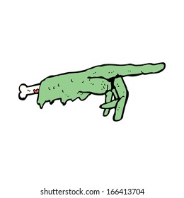 cartoon pointing zombie hand