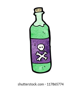 cartoon poison bottle