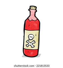 cartoon poison bottle