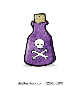cartoon poison bottle