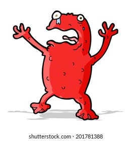 rana venenosa de dibujos animados