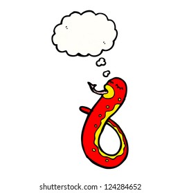 serpiente venenosa de dibujos animados