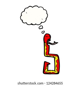 serpiente venenosa de dibujos animados